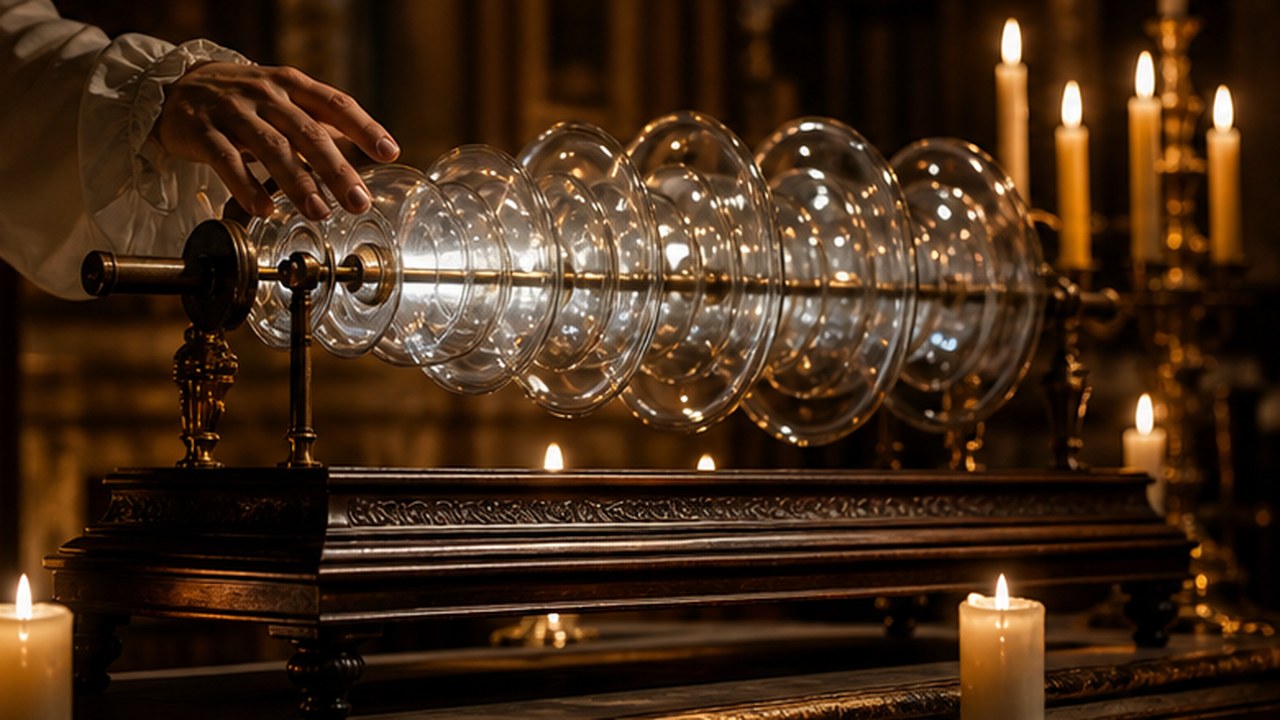 Imagen panor?mica profesional sobre La armónica de cristal: el instrumento de Benjamin Franklin que «invocaba espíritus» en el art?culo 7 Instrumentos Musicales Rarísimos que Seguro No Conocías
