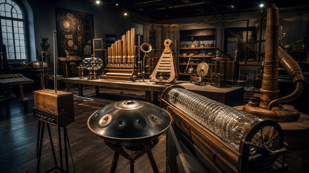 Imagen panor?mica profesional para el art?culo 7 Instrumentos Musicales Rarísimos que Seguro No Conocías