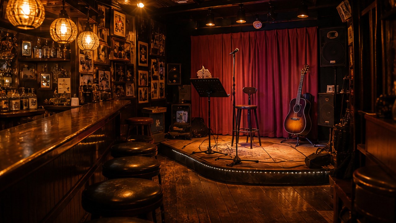 Imagen panor?mica profesional sobre El bar de Kobe donde todo empezó en el art?culo La Historia del Karaoke: de Japón al Mundo Entero